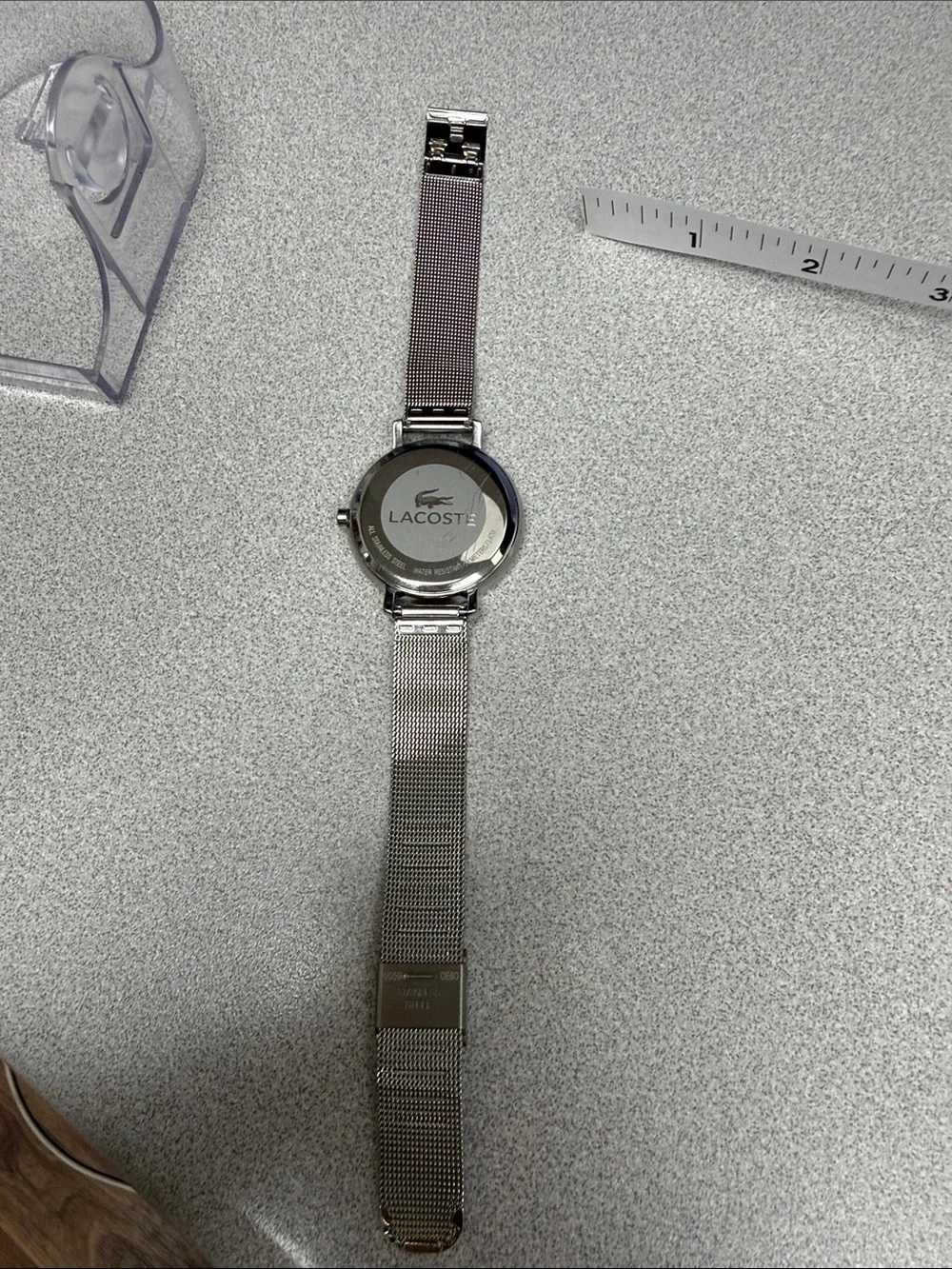 Lacoste Silver Stainless Steel Mesh Strap Watch
